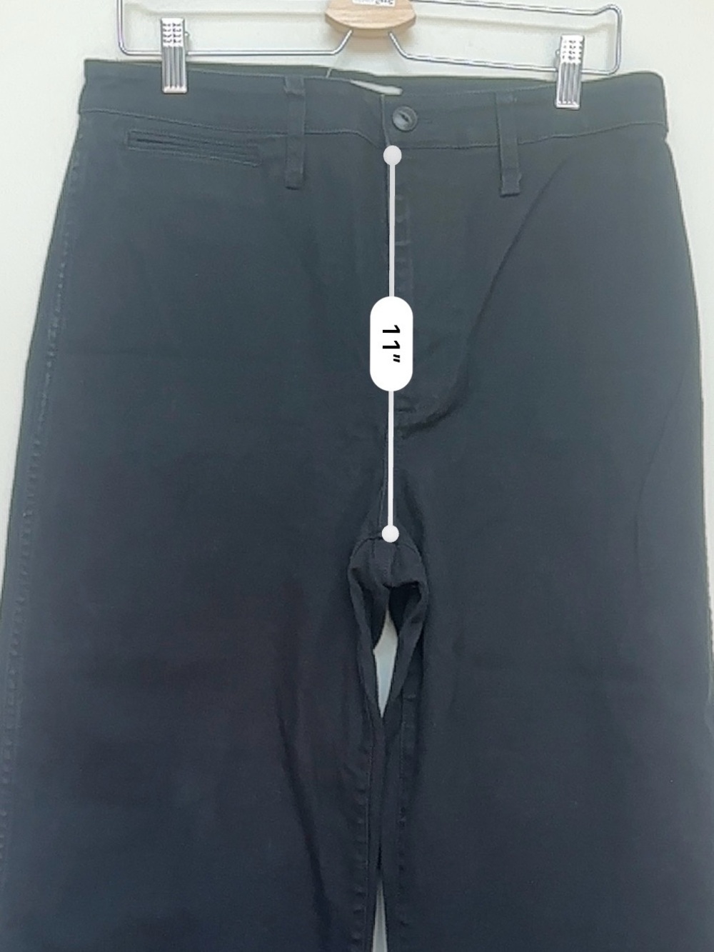 Madewell Emmett Wide Leg Crop Pants Black High Rise Stretch Size 31 - Picture 10 of 11